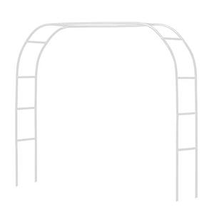 lot 10131 image: Metal Pergola Arbor,Wedding Arch 7.5 Feet Wide x 6.4 Feet High or 4.6 Feet Wide x 7.9 Feet High,Assemble Freely 2 Sizes,Lightweight Wide Wedding Garden Arbor Bridal Party Decoration White Arbor
