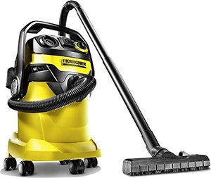 lot 10134 image: Karcher WD 5P Multi-Purpose 6.6 Gallon Wet-Dry Vacuum Cleaner with Attachments Blower Feature, Semi-Automatic Filter Cleaning, Space-Saving Design
