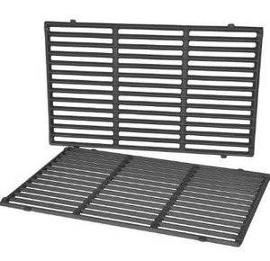 lot 10217 image: Stanbroil Cast Iron Cooking Grate for Weber Genesis II and Genesis II LX 300 Series Gas Grills, Replacement Parts for Weber 66095, Set of 2