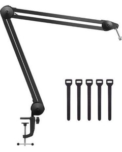 lot 10238 image: InnoGear Microphone Arm Stand, Heavy Duty Mic Arm Microphone Stand Suspension Scissor Boom Stands with Mic Clip and Cable Ties for Blue Yeti Snowball and Blue Yeti Nano(Large)
