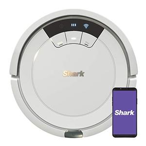 lot 10240 image: Shark AV752 ION Robot Vacuum, with Tri-Brush System, Wi-Fi Connected, 120min Runtime, Works with Alexa, Multi-Surface Cleaning, White