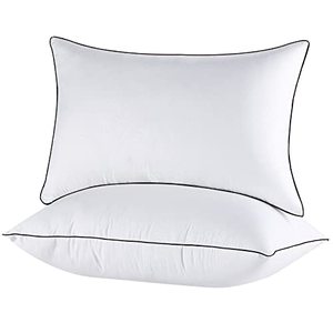 lot 10243 image: JOLLYVOGUE King Size Pillows for Sleeping Set of 2, Soft and Supportive Bed Pillows for Side Back Stomach Sleeper, Down Alternative Hotel Collection Pillows 2 Pack