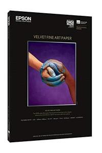lot 10244 image: Epson S041637 Velvet Fine Art Paper, 13 x 19, White (Pack of 20 Sheets)