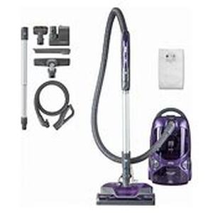 lot 10043 image: Kenmore 81615 600 Series Friendly Lightweight Bagged Canister Vacuum with Pet PowerMate, Pop-N-Go Brush, 2 Motors, HEPA Filter, Aluminum Telescoping Wand, Retractable Cord and 4 Cleaning Tools, Purple