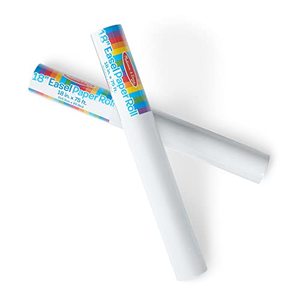 lot 10336 image: Melissa & Doug Deluxe Easel Paper Roll Replacement (18 inches x 75 feet) - 2-Pack, White