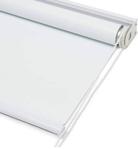 lot 10347 image: Kyle & Bryce - Blackout Roller Shade - White - Shades for Windows - Temperature Controlling Blinds - Temporary Darkening - Classic Sleek Style - Multiple Sizes - Window Cover (White, 35)