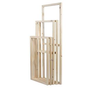 lot 10374 image: 5 Pieces Wooden Inner Frames Set Match for Canvas Wall Art Paintings, 100x200cm Overall (40x80 inch Overall), 40x60cm  40x80cm  40x100cm  40x80cm  40x60cm (1 Premium Thick, Bracket Mounted)