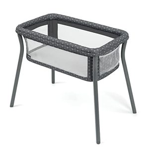 lot 10375 image: Chicco LullaGo Anywhere Portable Bassinet - Grey Star  Grey