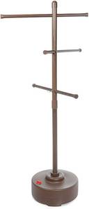 lot 10289 image: Milliard Freestanding Portable Outdoor Towel Tree Three Adjustable Bars Weath...