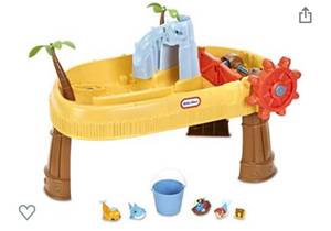 lot 74030 image: Little Tikes Island Wavemaker Water Table with Five Unique Play Stations and Accessories, Multicolor