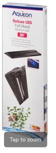 lot 74032 image: Aqueon LED Deluxe Full Hood, 30 L