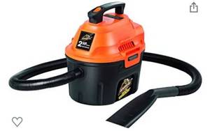 lot 74058 image: Armor All, AA255 , 2.5 Gallon 2 Peak HP WetDry Utility Shop Vacuum , Orange
