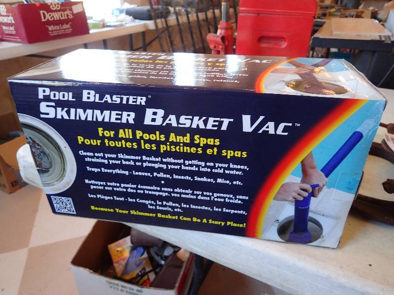 lot 2853 image: (4) New In Box Pool Blaster Skimmer Basket Vacs