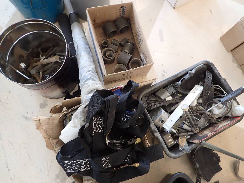 lot 1392 image: Lot Of Misc. Hardware, Fittings, And Hand Tools