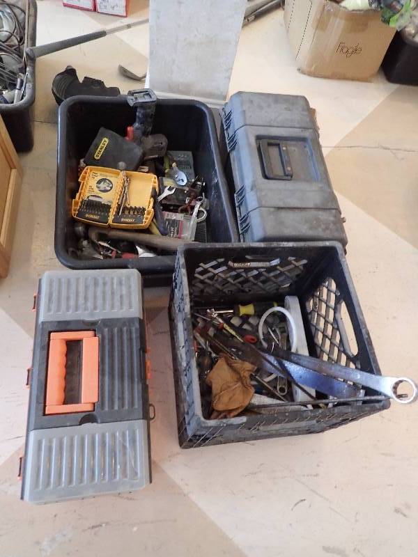 lot 1393 image: Lot Of Misc. Hand Tools With Tool Boxes