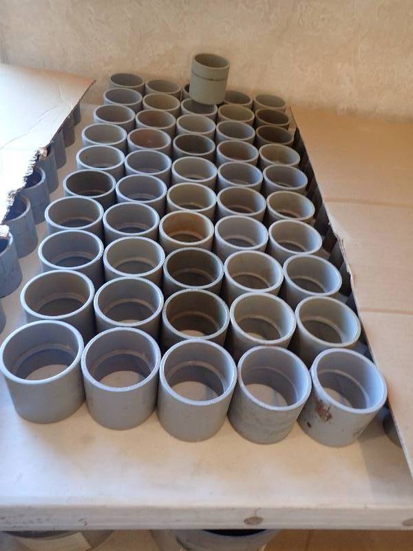 lot 1439 image: Large Lot Of 2� Cantex PBC Couplings