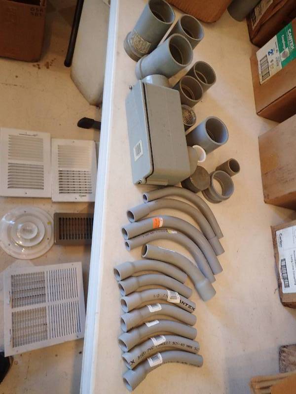lot 1442 image: Lot Of Rigged Conduit PBC Couplings