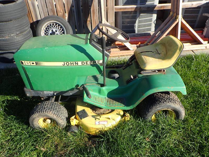 lot 1826 image: John Deer Gas Powered Riding Mower