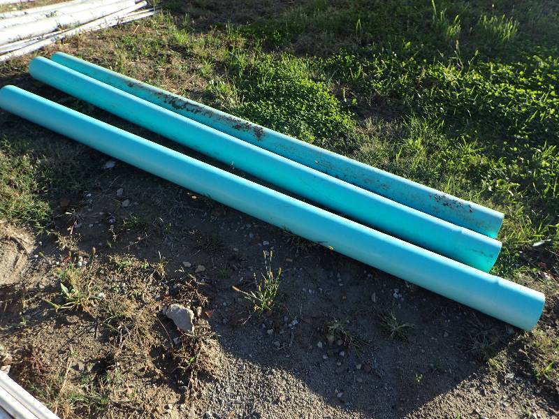 lot 1839 image: 3 and  6� Round Sewer PBC Lines