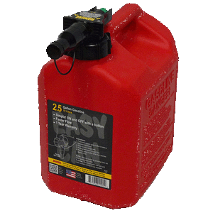 lot 25550 image: No-Spill 2.5 Gallon Easy Gas Can