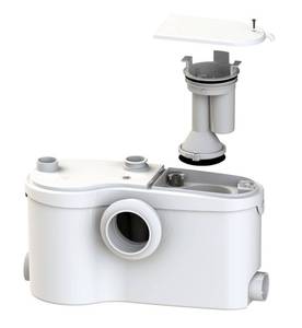 lot 25567 image: SFA Saniflo 984468 13.75 in. 4.8 LPF White Grinder Pump