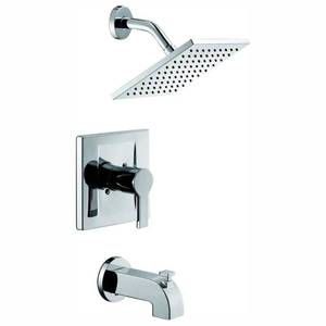 lot 25577 image: Glacier Bay Modern Single-Handle 1-Spray Tub and Shower Faucet in Chrome (Valve Included), Grey