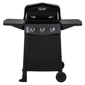 lot 25483 image: Dyna-glo Dgc310cnp-d 3-burner Open Cart Propane Gas Grill, Black