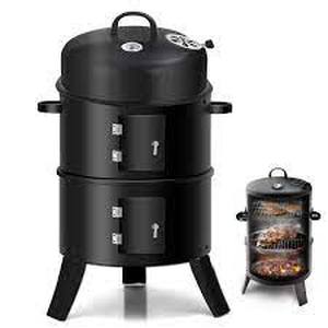 lot 25504 image: fufu and gaga smoker BBQ black