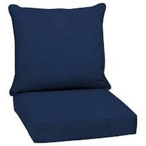 lot 25512 image: areden selections blue patio cushion 1 set