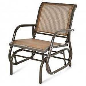 lot 25489 image: costway glider chair 1only brown