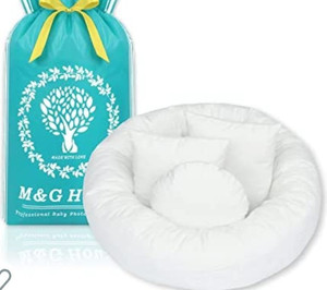 lot 50204 image: 4PC Newborn Photo Props Baby Photography Basket Pictures Infant Posing Props