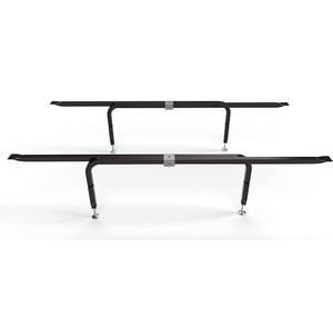 lot 50238 image: Universal Bed Slats Center Support System Adjustable Tubular Steel with 4 Legs