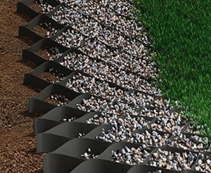 lot 50252 image: Yuewo Hdpe 2in. (9x17FT) 155 sq ft Geocells Cellular Confinement System Gravel Grid Ground Stabilization