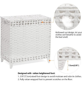 lot 50257 image: Laundry Hamper,Handwoven Rattan