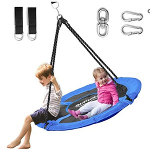 lot 50272 image: Hishine 43in. Saucer Tree Swing