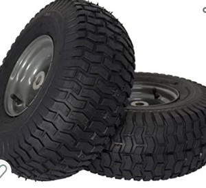 lot 50304 image: MARASTAR 21446-2PK 15x6.00-6 Front Tire Assembly Replacement-Craftsman Mower, Pack of 2