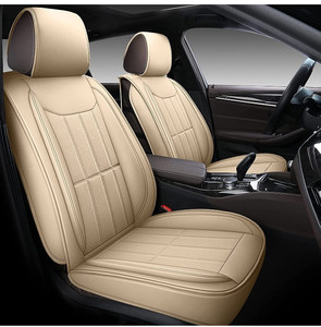 lot 50347 image: Leather Car Seat Covers, Tan