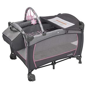 lot 50364 image: Evenflo Portable BabySuite DLX Playard, Poppy
