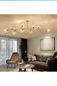 lot 50383 image: Tipton Light Store 71 inches Long Sputnik Chandelier