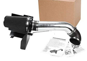 lot 50404 image: SUPERFASTRACING 4in. Cold Air Intake System  Heat Shield Replacement for 1999-2006 GMCChevy V8 4.8L5.3L6.0L Silverado 150025003500,Black