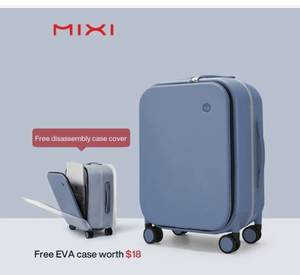 lot 50409 image: Mixi Patent Design Aluminum Frame Suitcase