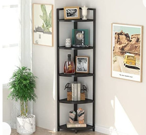lot 50438 image: APPOLYN 5 Tier Corner Shelf, Plant Stand Shelf