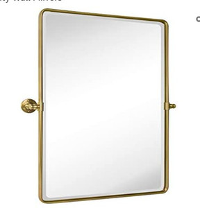 lot 50454 image: Pivot Rectangle Bathroom Vanity Mirror