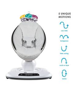 lot 50492 image: 4moms mamaRoo 4 Classic Multi-Motion Baby Swing