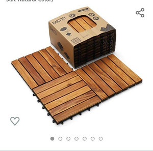lot 50496 image: Hard Wood Interlocking Flooring Tiles