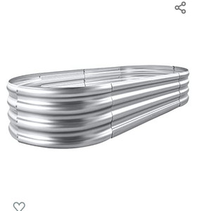 lot 50500 image: Land Guard Galvanized Steel Raised Garden Bed