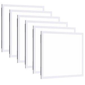 lot 50510 image: Sunco Lighting 6 Pack LED Ceiling Panel, 2x2 FT, 40W, Dimmable 0-10V, 4400 LM, 5000K Daylight