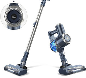 lot 50513 image: Prettycare Cordless Vacuum Cleaner with LED Display, 20000Pa Stick Vacuum, Powers on