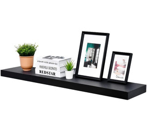 lot 50515 image: Welland 48in. Black Miassion Floating Shelf