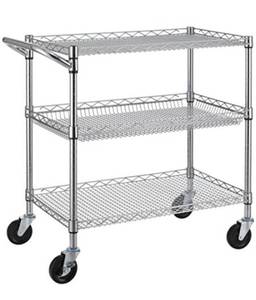 lot 50516 image: Finnhomy 3 Tier Heavy Duty Commercial Grade Utility Cart